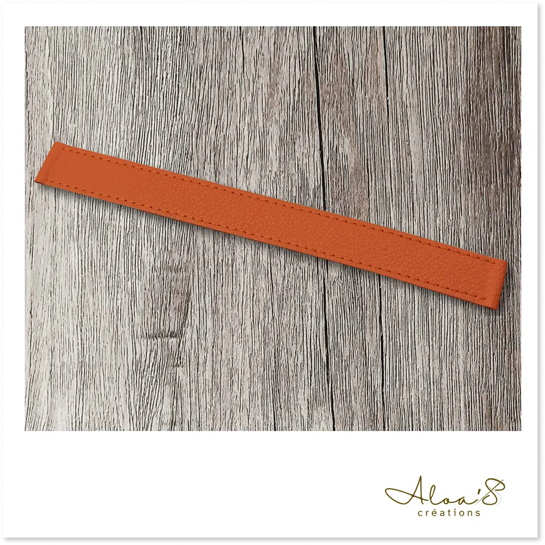 Bracelet lanière cuir pour montre Poiray ou OJ Perrin