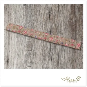 Bracelet lanière tissu imprimé liberty pour montre Poiray ou OJ Perrin