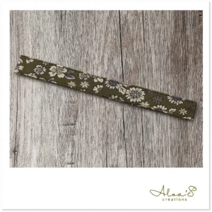Bracelet lanière tissu imprimé liberty pour montre Poiray ou OJ Perrin