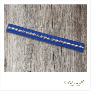 Bracelet lanière tissu galon or pour montre Poiray ou OJ Perrin