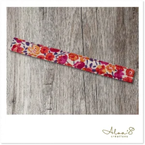 Bracelet lanière tissu imprimé liberty pour montre Poiray ou OJ Perrin