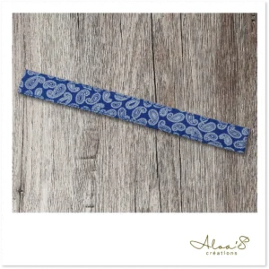 Bracelet lanière tissu imprimé pour montre Poiray ou OJ Perrin
