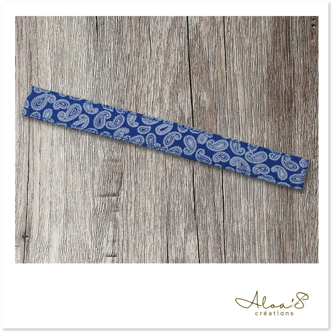 Bracelet lanière tissu imprimé pour montre Poiray ou OJ Perrin