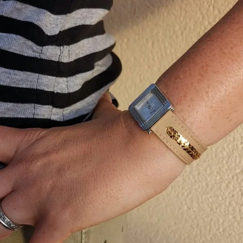 Bracelet lanière tissus pour montre Poiray ou OJ Perrin