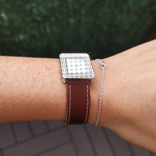 Bracelet lanière cuir pour montre Poiray ou OJ Perrin